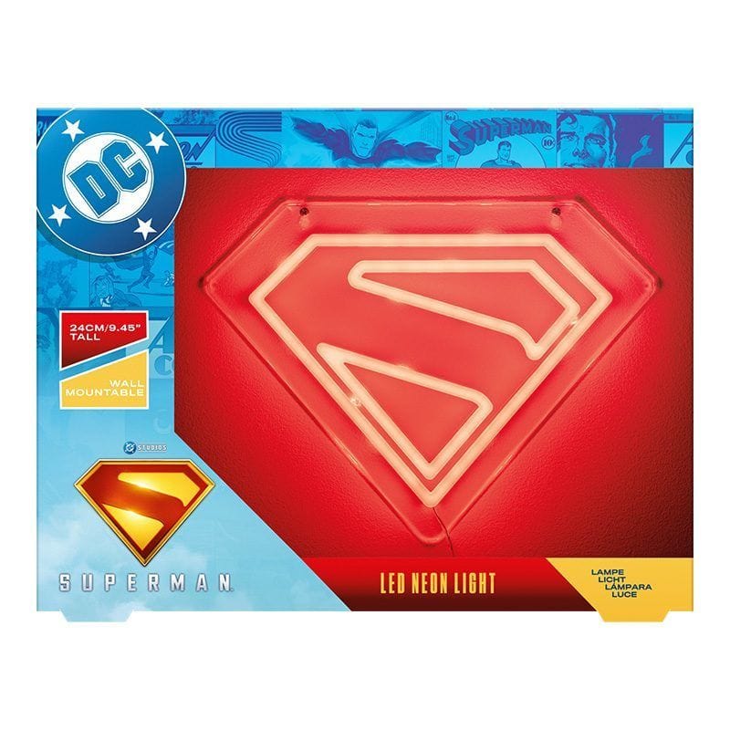 PALADONE SUPERMAN WALL MOUNTABLE LED NEON LIGHT 5056577754476