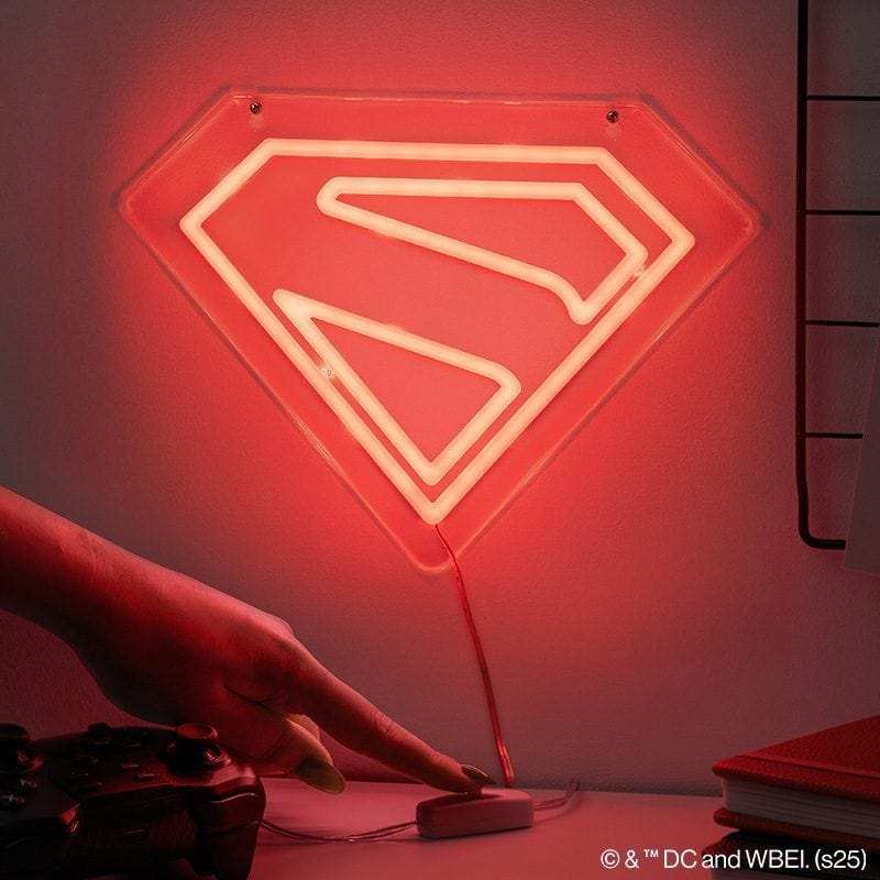 PALADONE SUPERMAN WALL MOUNTABLE LED NEON LIGHT 5056577754476