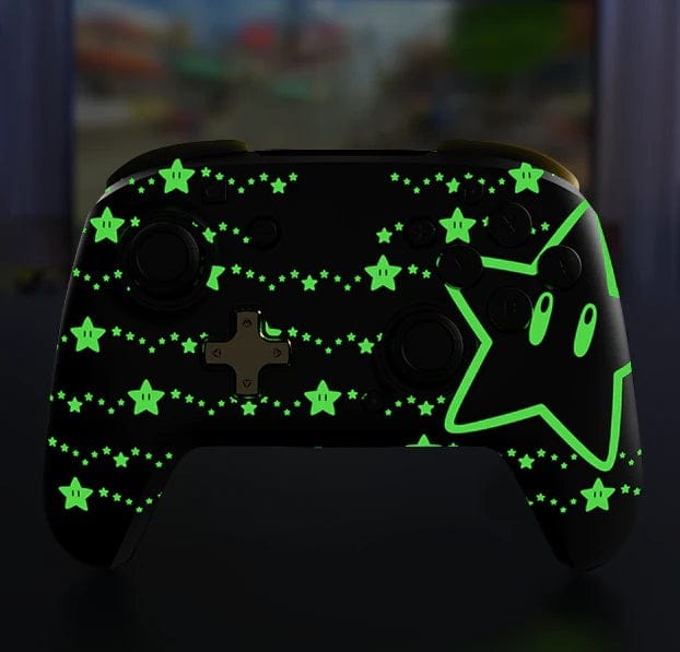 PDP NINTENDO SWITCH BREZŽIČNI KONTROLER REMATCH - SUPER STAR GLOW IN THE DARK 708056070885