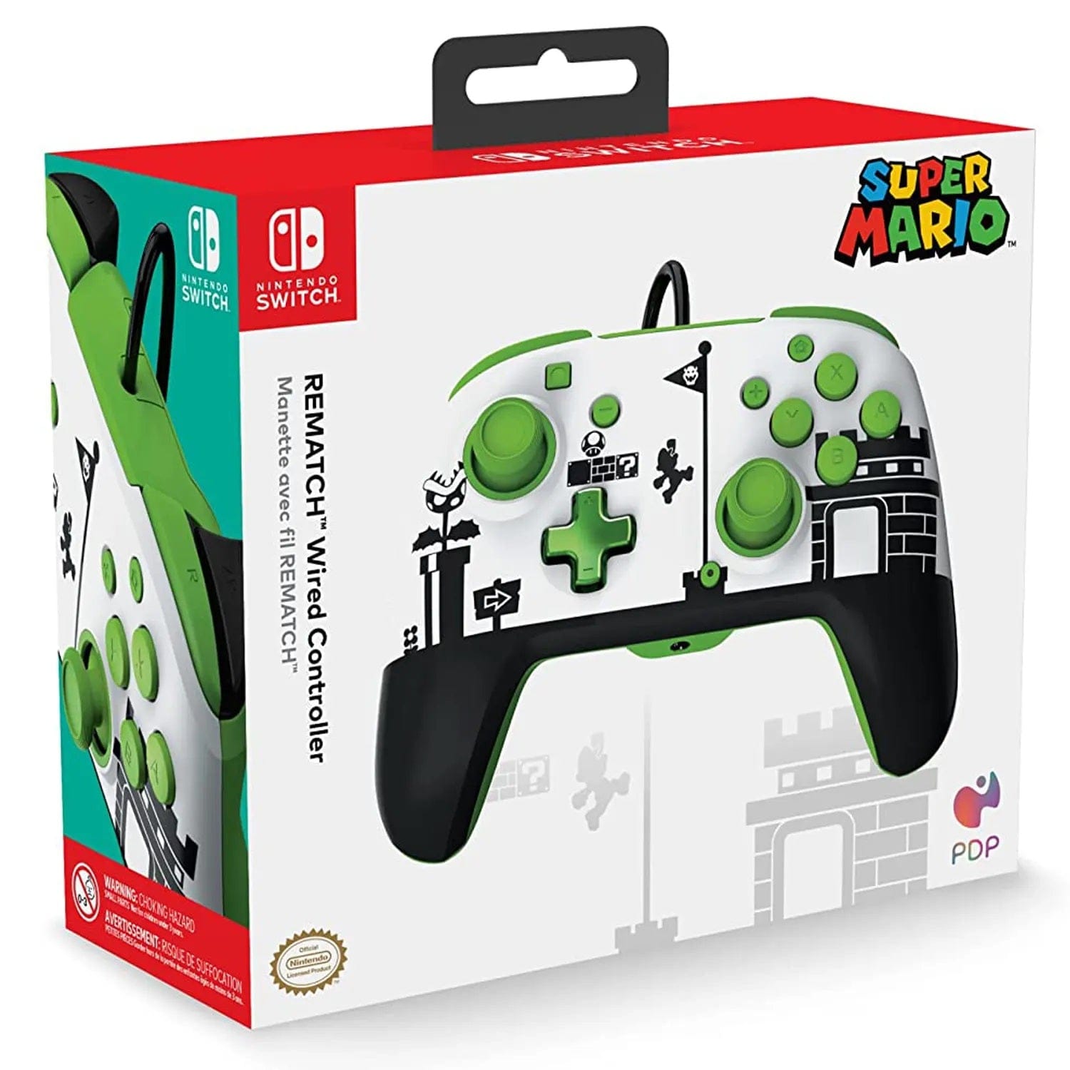 PDP NINTENDO SWITCH ŽIČNI KONTROLER REMATCH - MARIO RETRO 708056069704