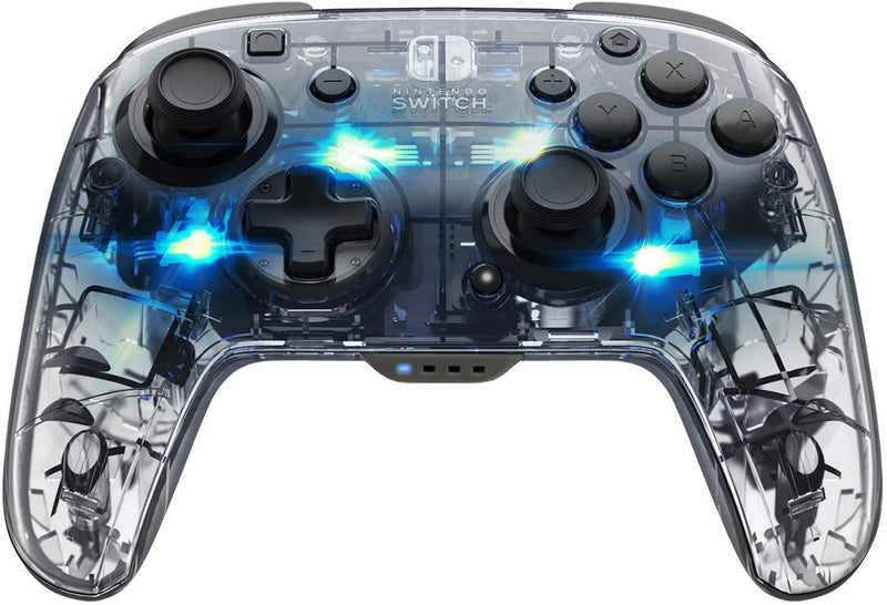 PDP SWITCH 2 & 1 BREZŽIČNI DELUXE KONTROLER - TRANSPARENT 708056066062