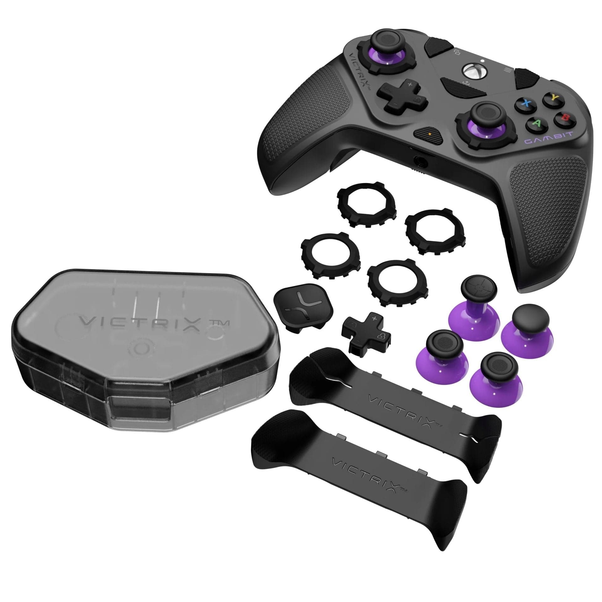 PDP VICTRIX GAMBIT TOURNAMENT ŽIČNI KONTROLER ZA XBOX SERIES X ČRNE BARVE 708056072711