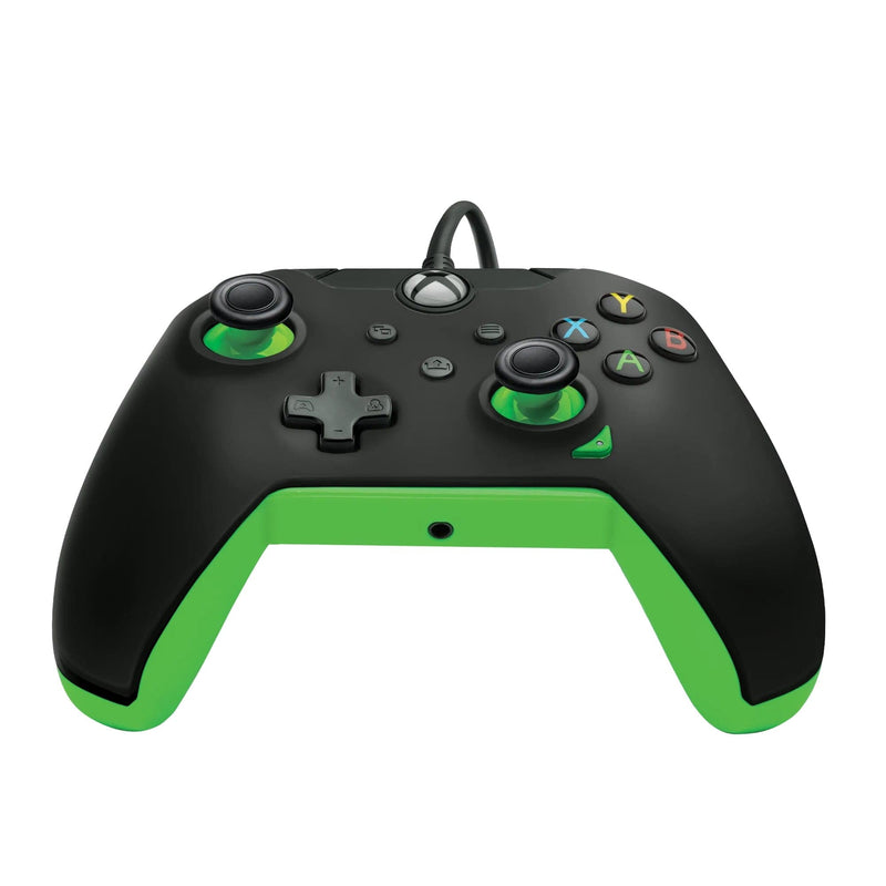 PDP XBOX WIRED CONTROLLER BLACK - NEON črno zelene barve 708056069094