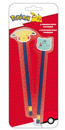 POKEMON - PIKACHU AND BULBASAUR - 2 svinčnika z radirko 3700516290007