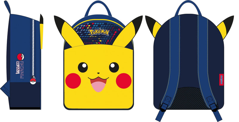 POKEMON - PIKACHU - JUNIOR nahrbtnik 32 cm modre barve 3701638703758