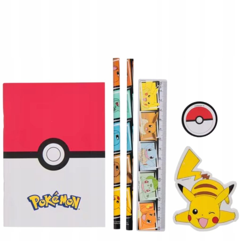 POKEMON - PIKACHU SHAPED peresnica s šolskimi potrebščinami 3701638728393