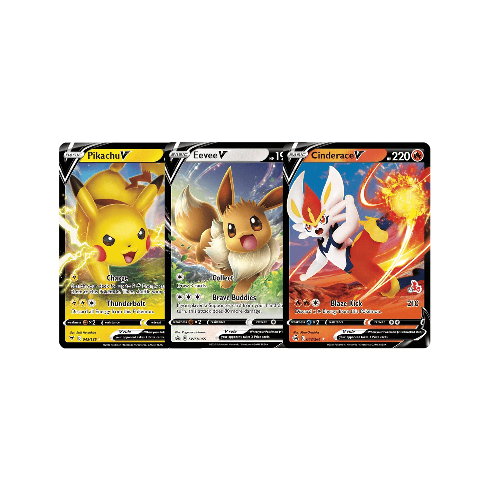POKEMON TCG: Battle Academy (Cinderace V, Pikachu V & Eevee V) 820650809064