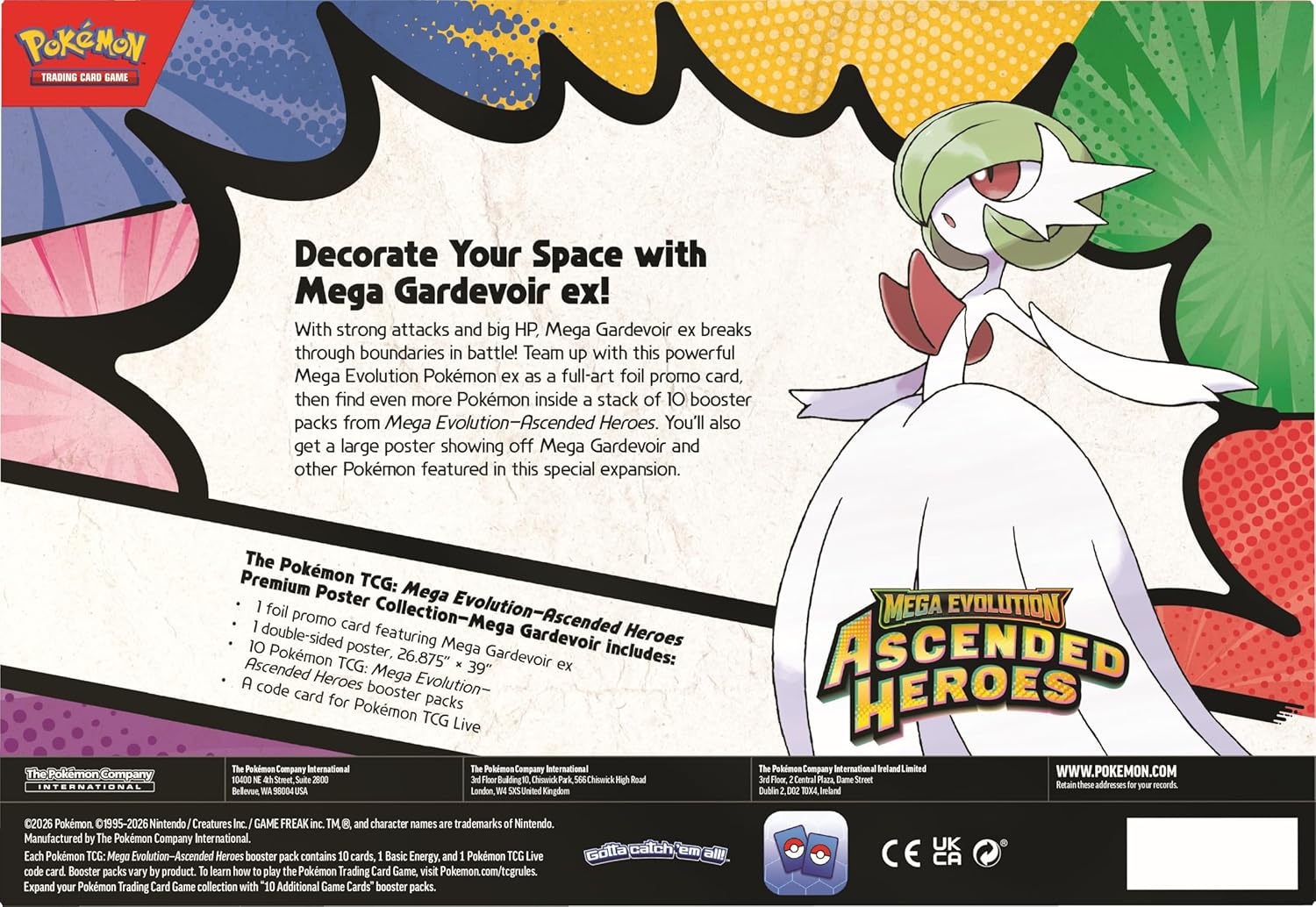 POKEMON TCG: Mega Evolution - Ascended Heroes - Premium Poster Collection 196214131033