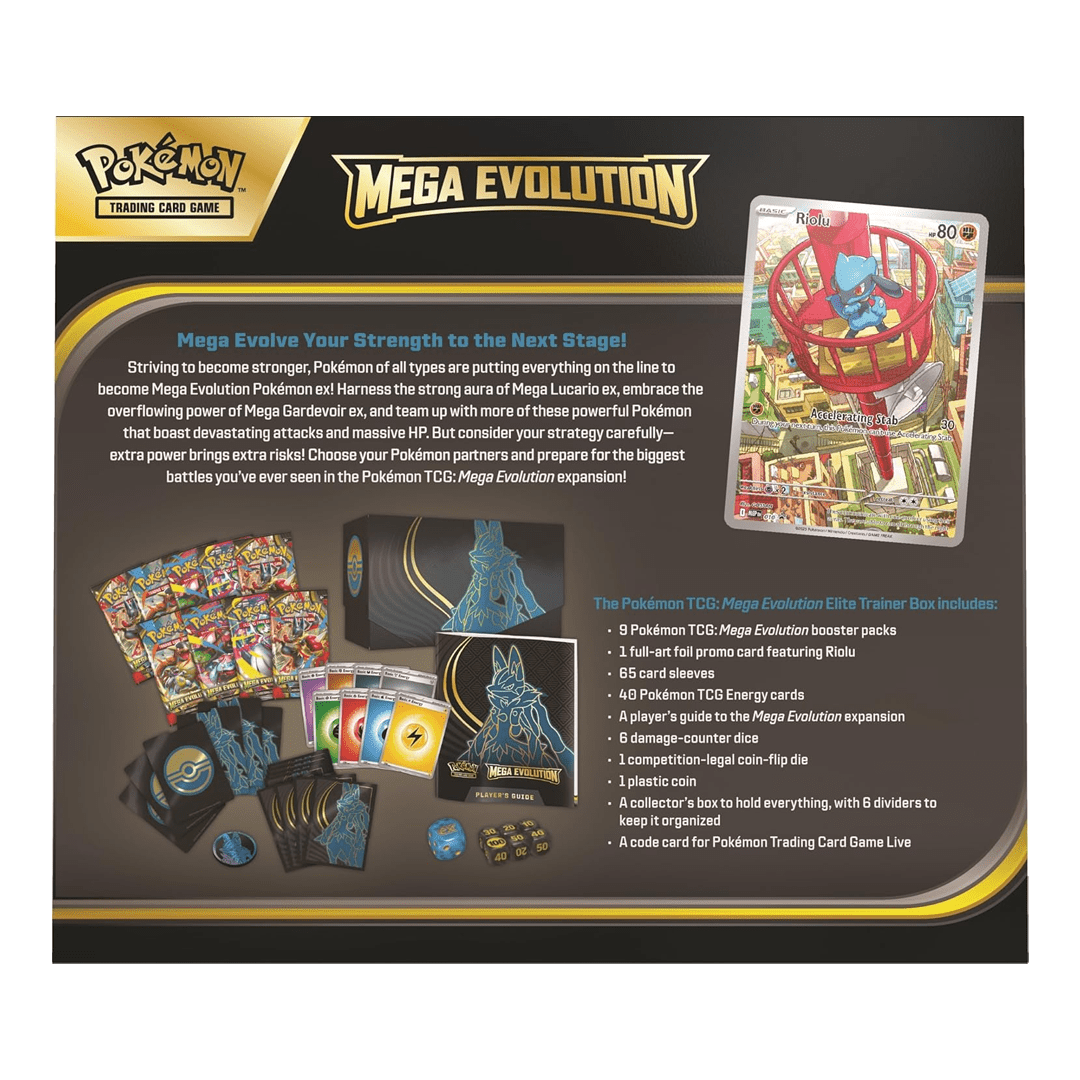 POKEMON TCG: Mega Evolutions - Elite Trainer Box Asorted 196214114845