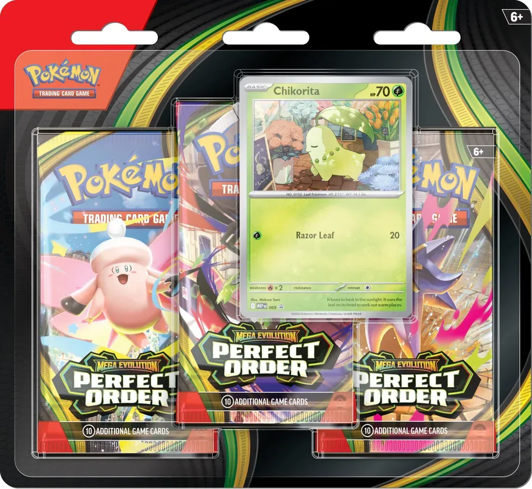 POKEMON TCG: Mega Evolutions - Perfect Order - blister 3-pack 196214136687