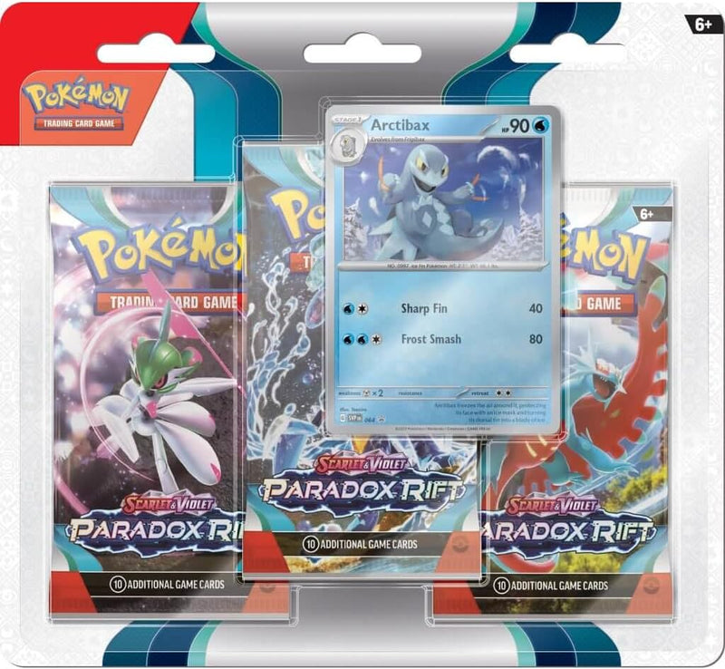 POKEMON TCG: SCARLET & VIOLET: PARADOX RIFT - 3 PACK BUNDLE kartice 820650854033