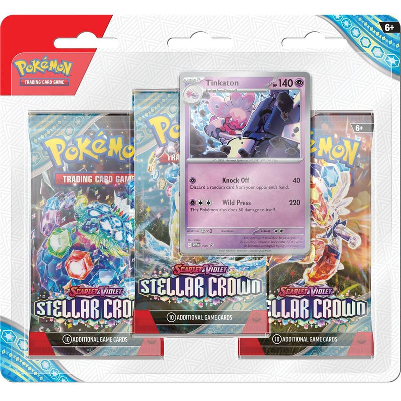 POKEMON TCG: SCARLET & VIOLET: STELLAR CROWN - 3 PACK BUNDLE kartice 820650859076
