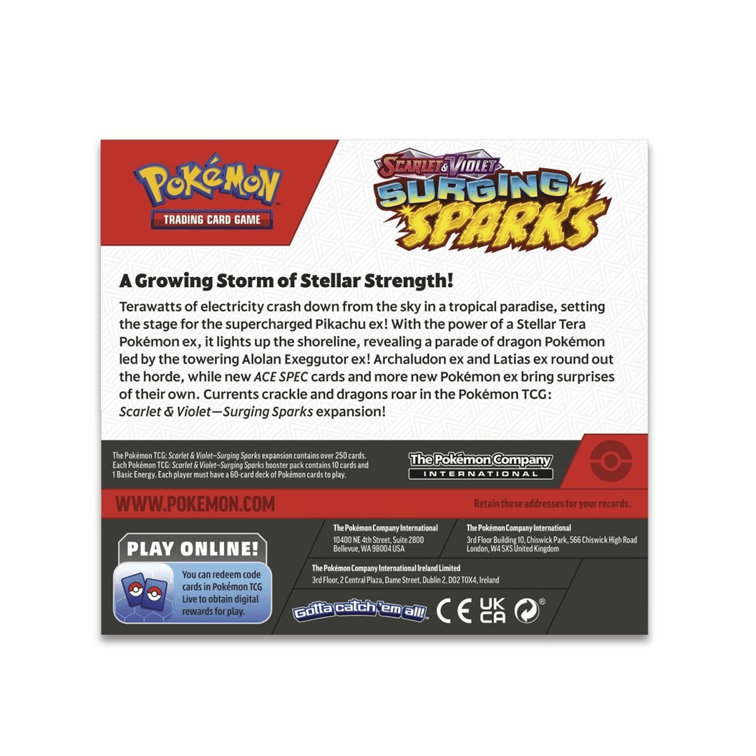 POKEMON TCG: Scarlet & Violet - Surging Sparks Booster Box 820650869280