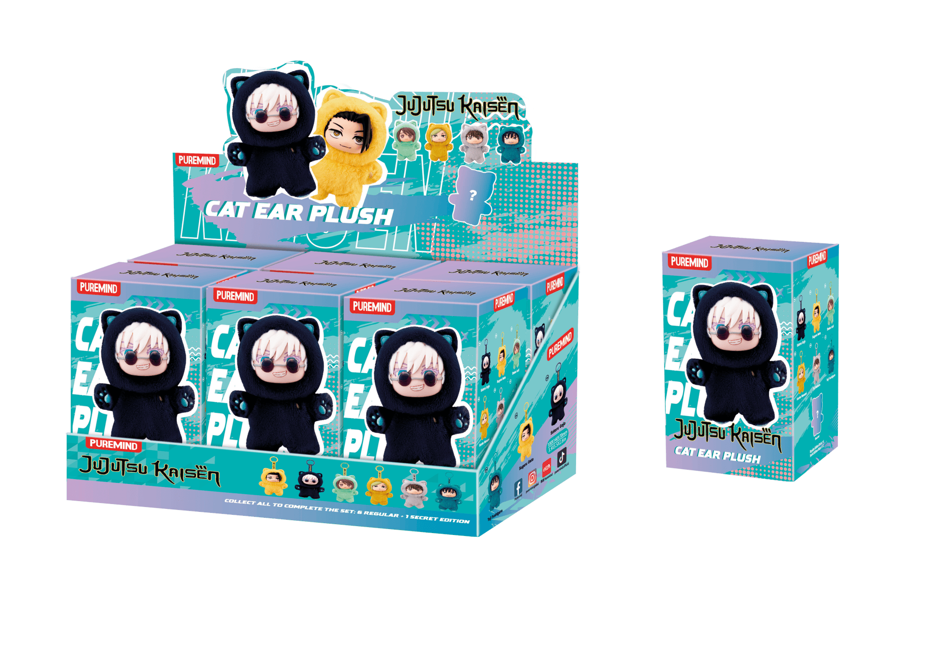 PUREMIND: JUJUSTU KAISEN - CAT EAR PLUSH  pliš (ASSORTED) 6973817324314