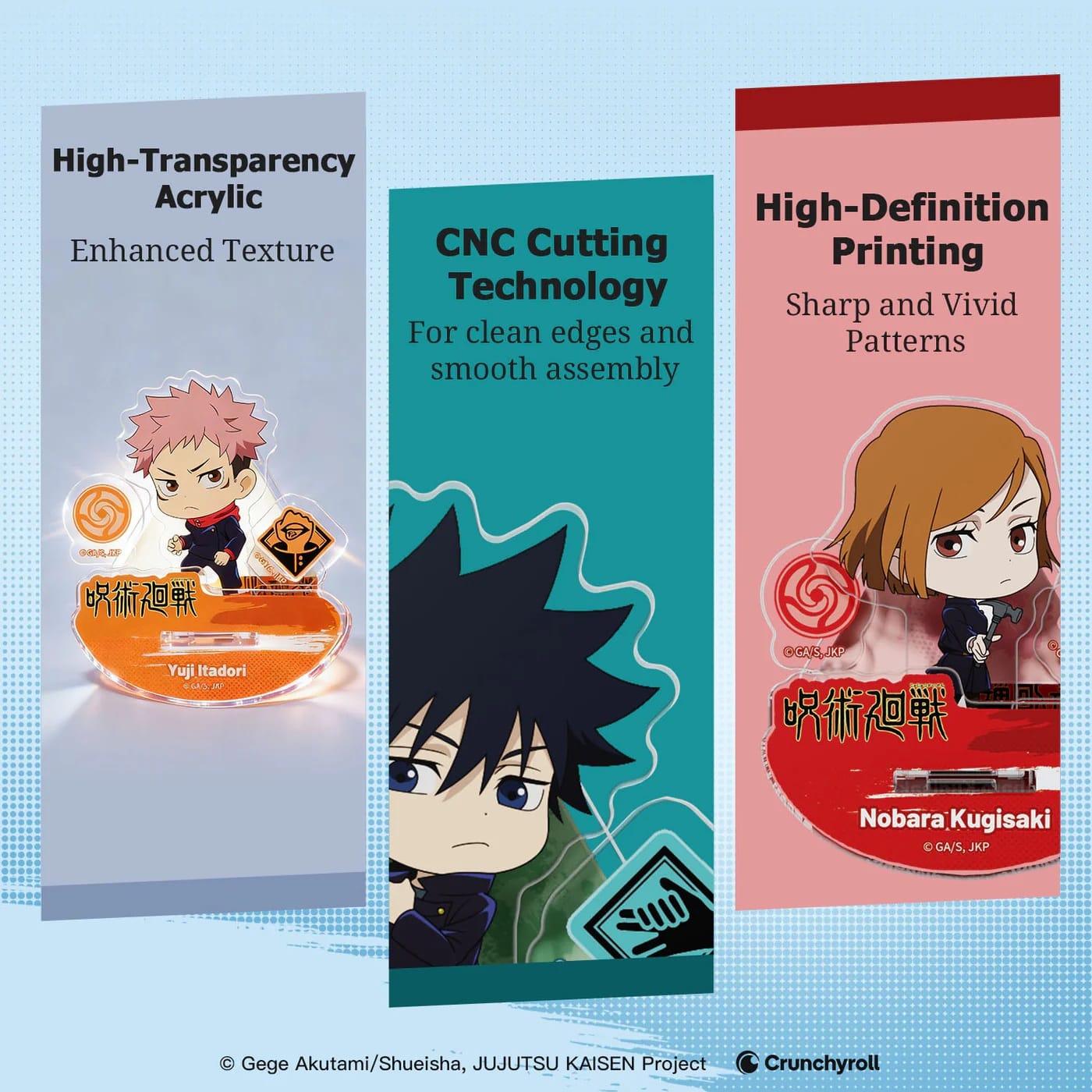 PUREMIND: JUJUSTU KAISEN - ROCKING ACRYLIC STAND (ASSORTED) stojalo 6973817324086
