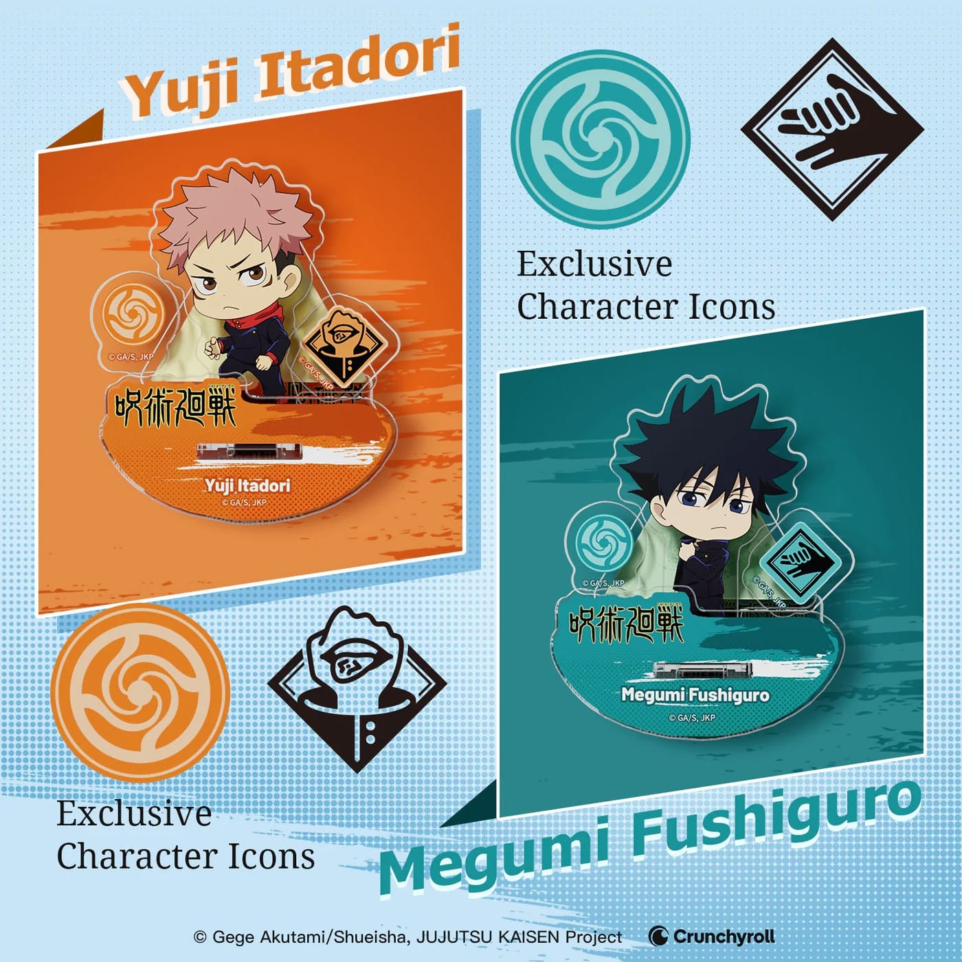PUREMIND: JUJUSTU KAISEN - ROCKING ACRYLIC STAND (ASSORTED) stojalo 6973817324086