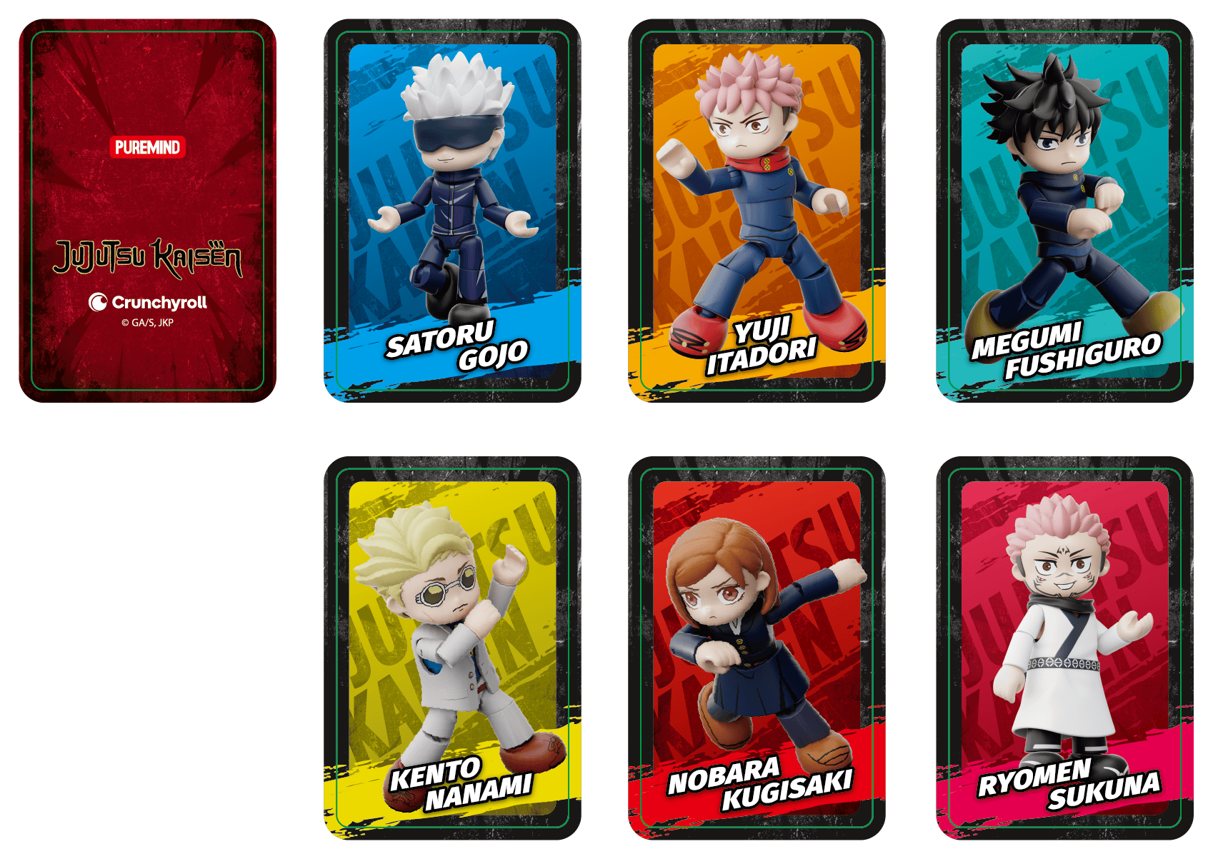 PUREMIND: JUJUTSU KAISEN - FLEXI FIGS - TOTAL ASSAULT SERIES figura (ASSORTED) 6973817325168