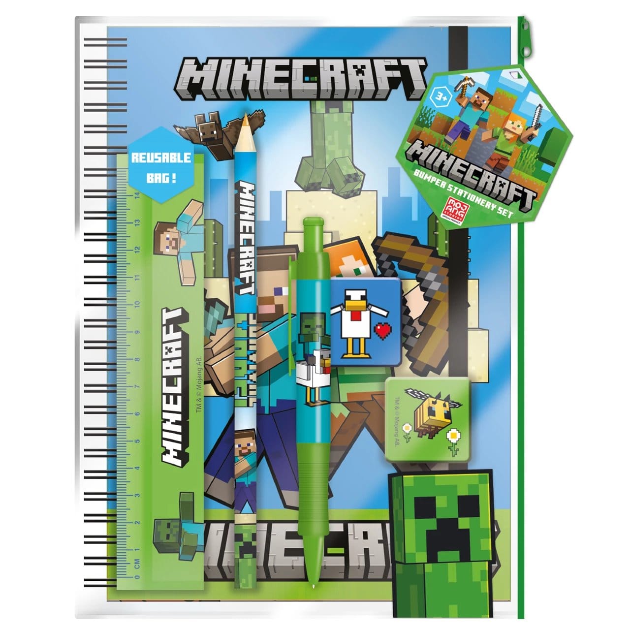 PYRAMID DST MINECRAFT A5 BUMPER pisarniški set 5407009691218