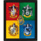 PYRAMID HARRY POTTER (COLOURFUL CRESTS) - OKVIRJENA SLIKA 5051265875693