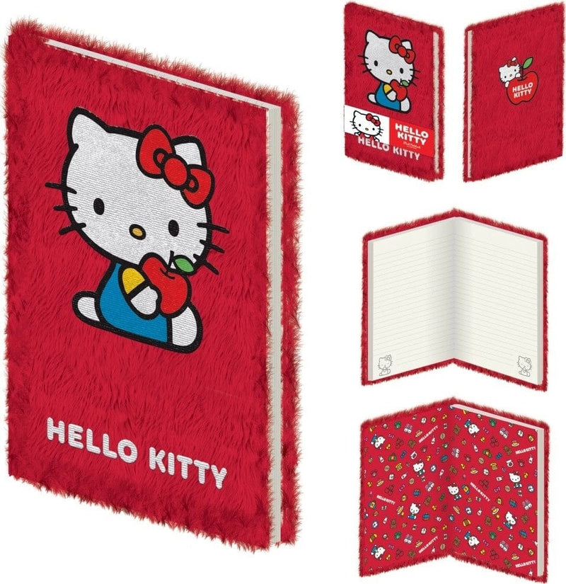 PYRAMID HELLO KITTY A5 PLUSH CASEBOUND beležnica 5063457019051