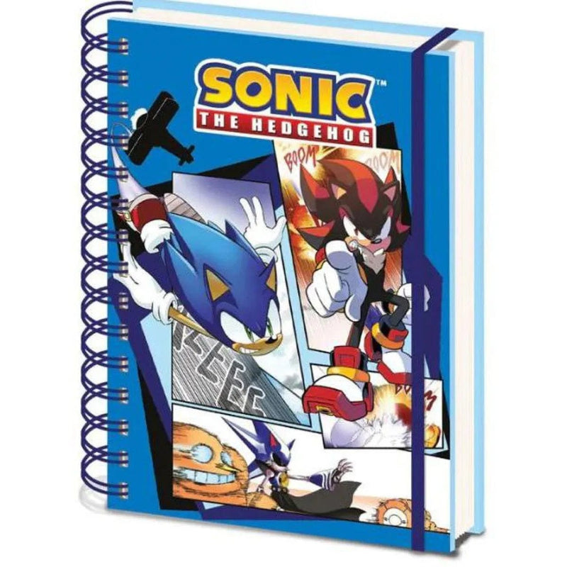 PYRAMID SONIC THE HEDGEHOG (COMIC STRIP JUMP OUT) A5 3D BELEŽKA 5056480391805