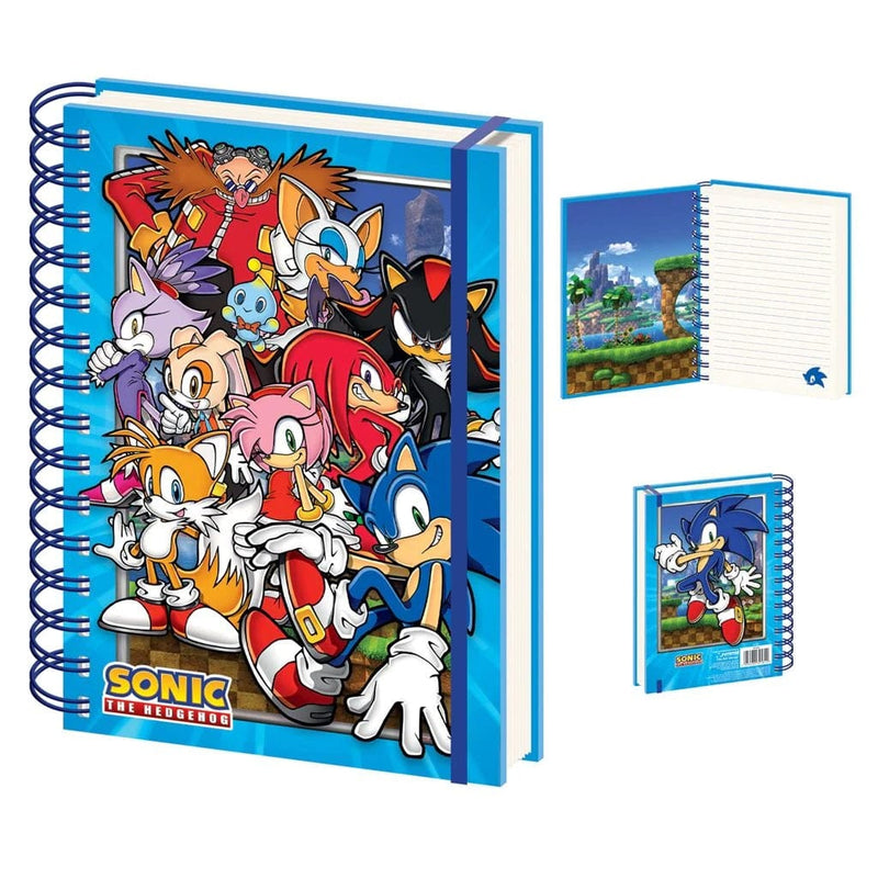PYRAMID SONIC THE HEDGEHOG (GREEN HILL ZONE GANG) A5 BELEŽKA 5056480391812