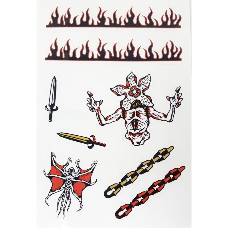 PYRAMID STRANGER THINGS 4 (UPSIDE DOWN BATTLE) TECH STICKERS NALEPKE 5050293474564