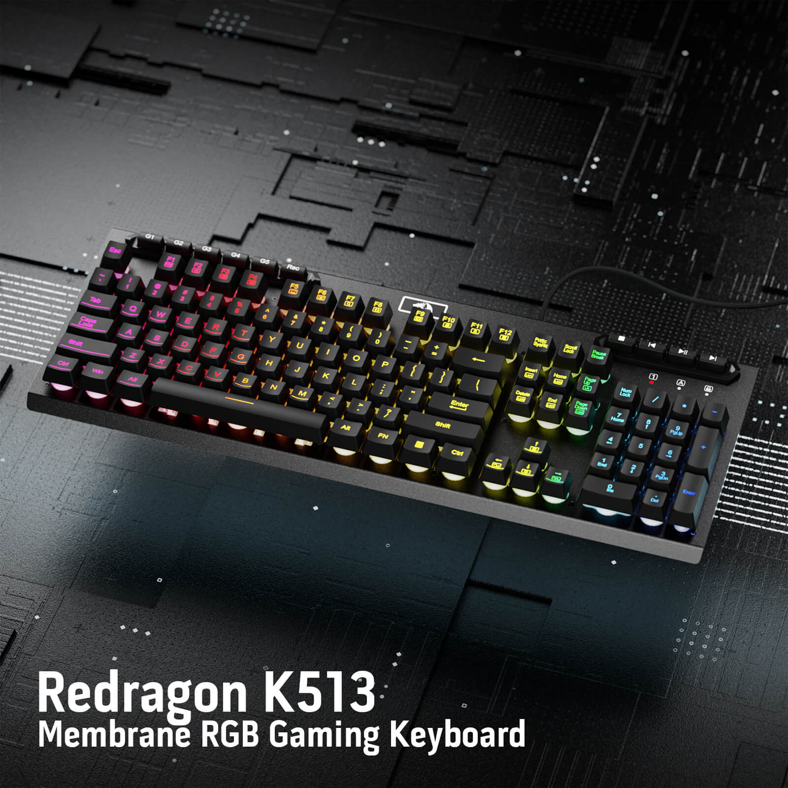 REDRAGON ADITYA K513-RGB ŽIČNA TIPKOVNICA 6950376719591