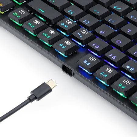 REDRAGON APS TKL K607 RGB MEHANSKA TIPKOVNICA - MODRA STIKALA 6950376705365
