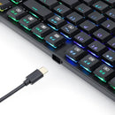 REDRAGON APS TKL K607 RGB ŽIČNA GAMING TIPKOVNICA - RDEČA STIKALA 6950376705532