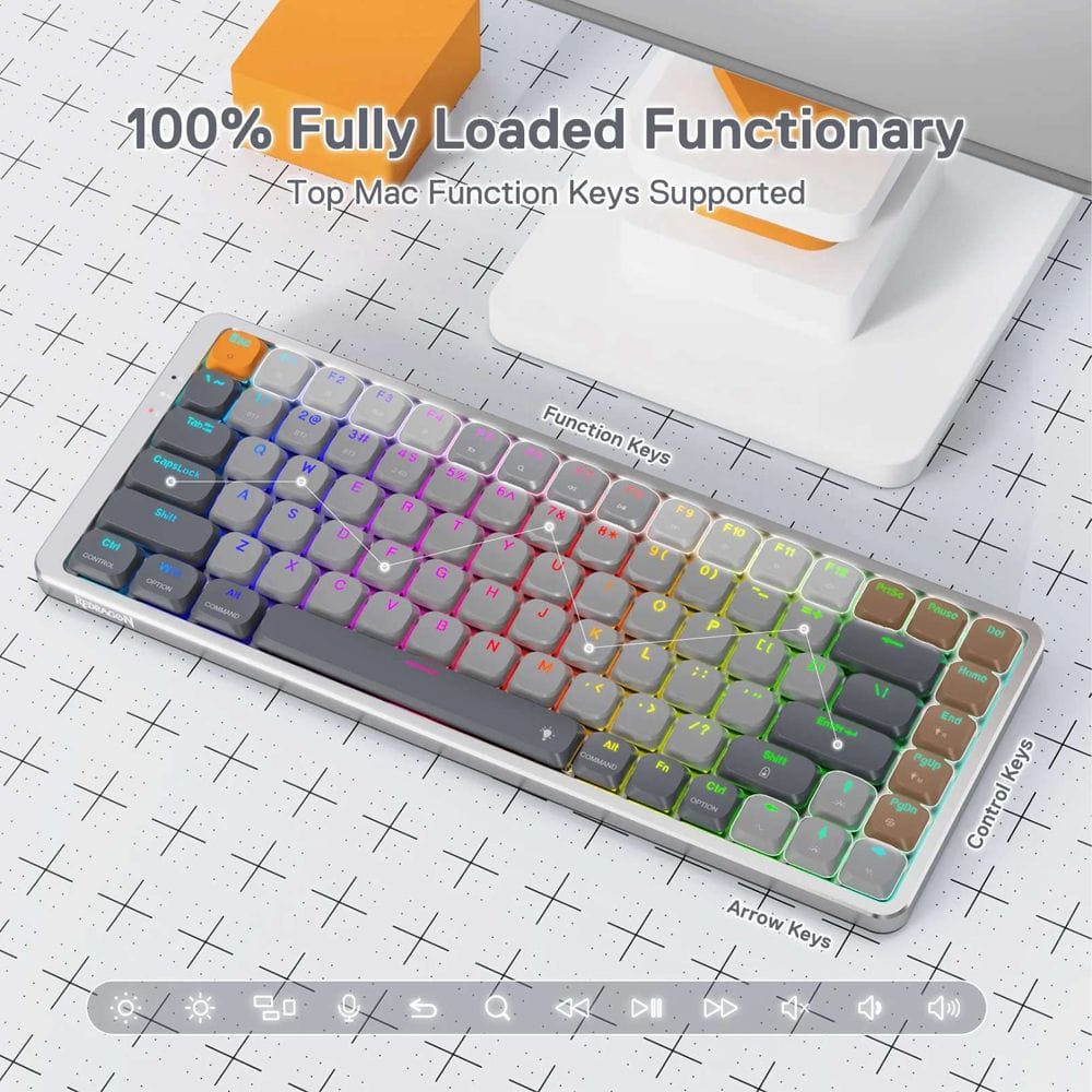 REDRAGON AZURE K652GG RGB PRO BREZŽIČNA MEHANSKA TIPKOVNICA 6950376771599