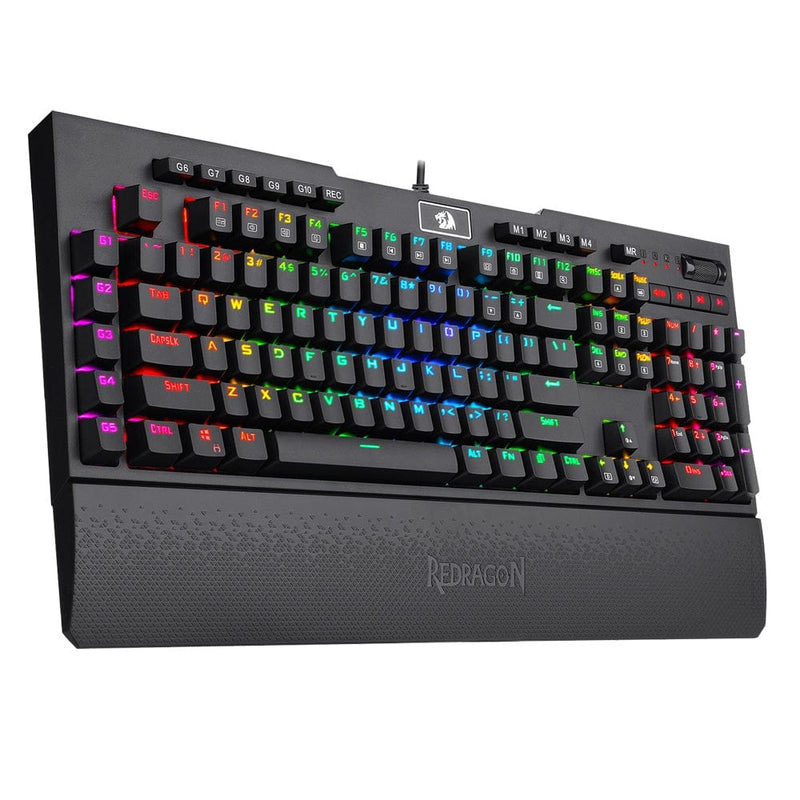 REDRAGON BRAHMA PRO K586 RGB GAMING MEHANSKA TIPKOVNICA, RDEČA STIKALA 6950376775139