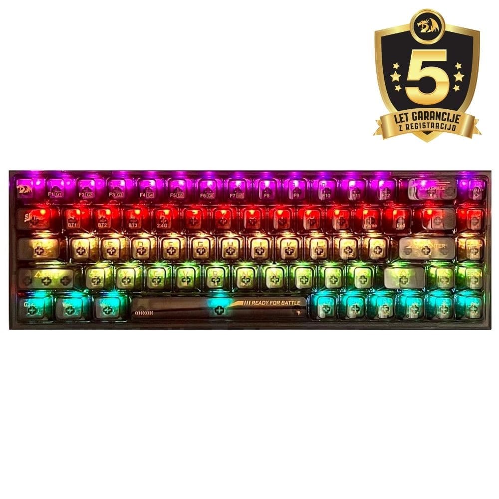 REDRAGON CASTOR PRO K631CTB RGB PRO BREZŽIČNA MEHANSKA TIPKOVNICA 6950376717399