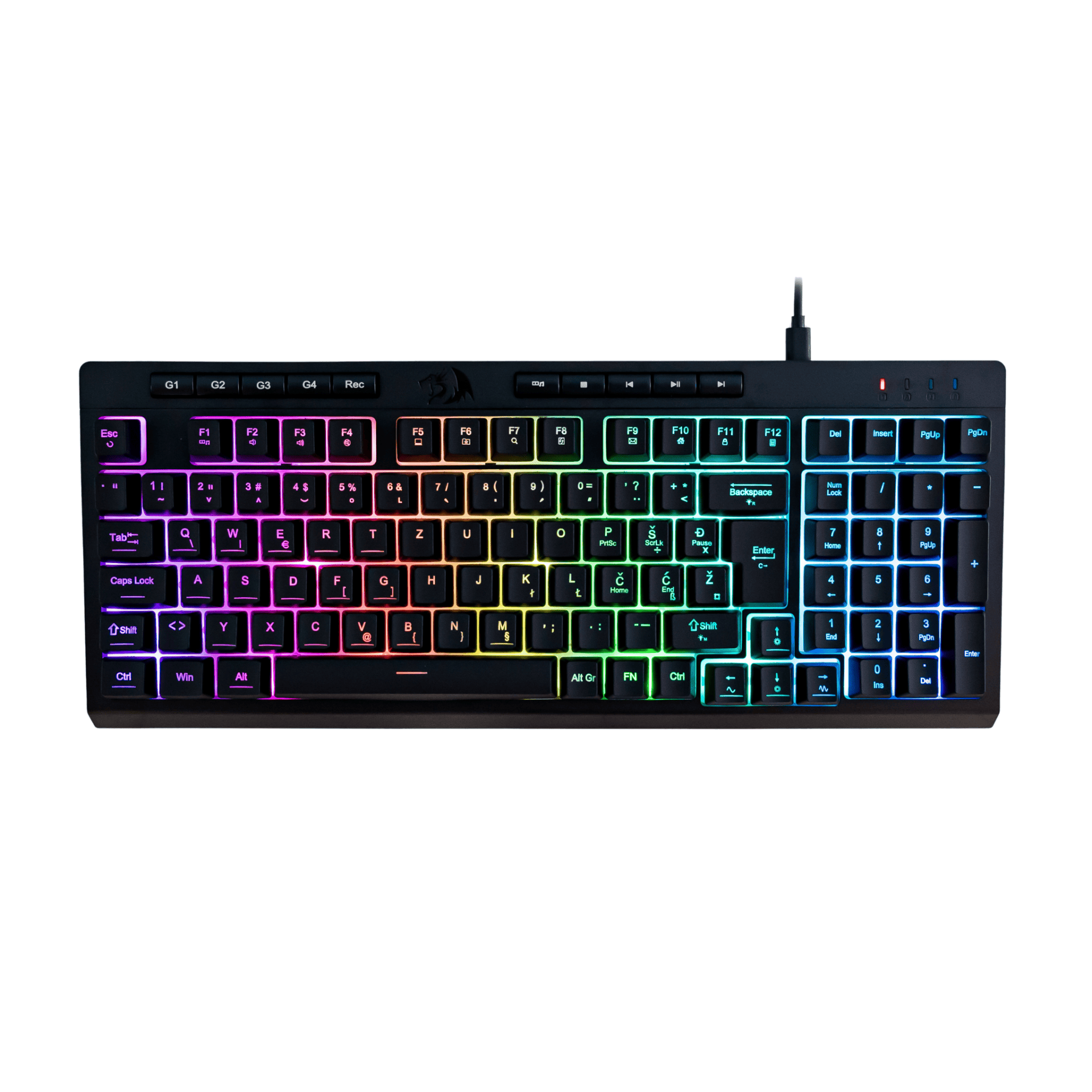 REDRAGON COMBO S149-BA SET (4in1) TIPKOVNICA SLO/CRO, MIŠKA, SLUŠALKE IN PODLOGA 6950376731005