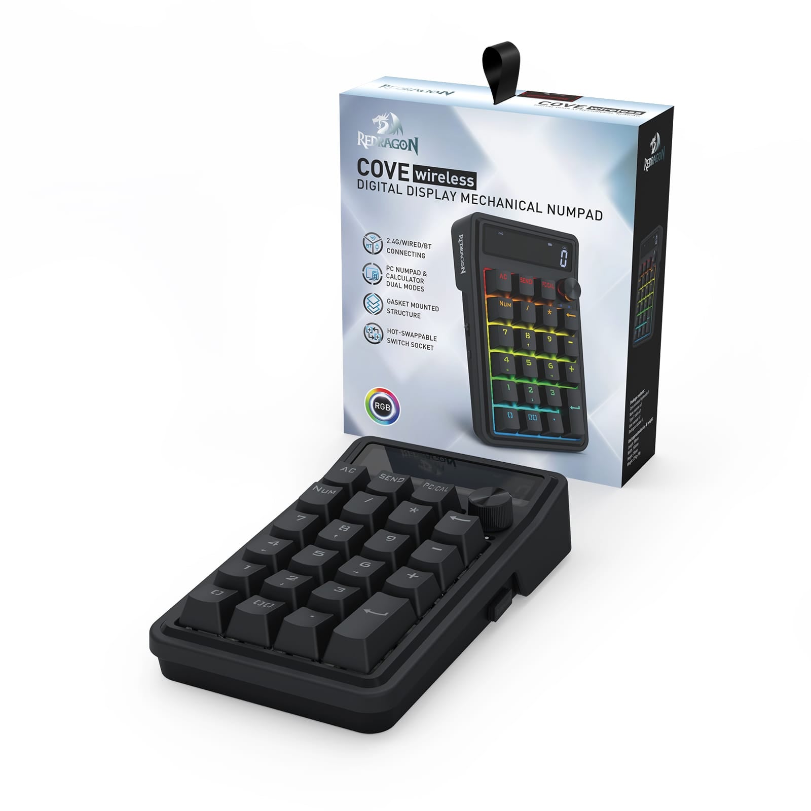 REDRAGON COVE K733-RGB-WL WIRED/2.4G/BT TIPKOVNICA 6950376735201