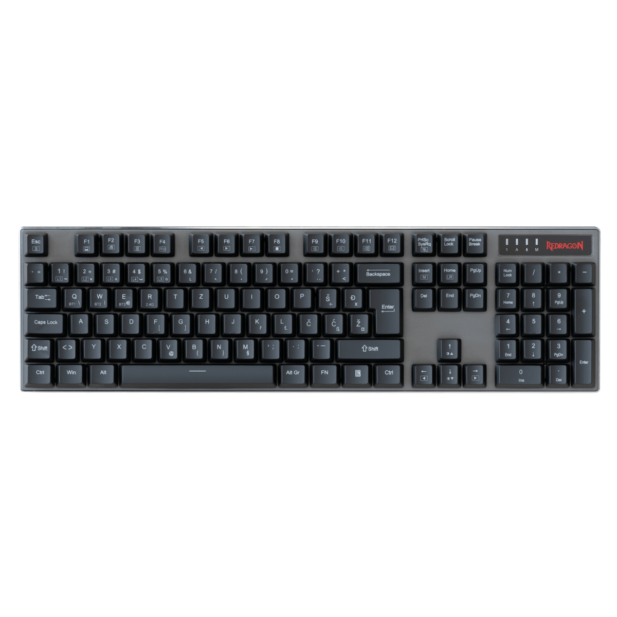 REDRAGON DHARMA K556 PRO BT/WIRELESS/WIRED RED SWITCH TIPKOVNICA SLO/CRO 6950376737854
