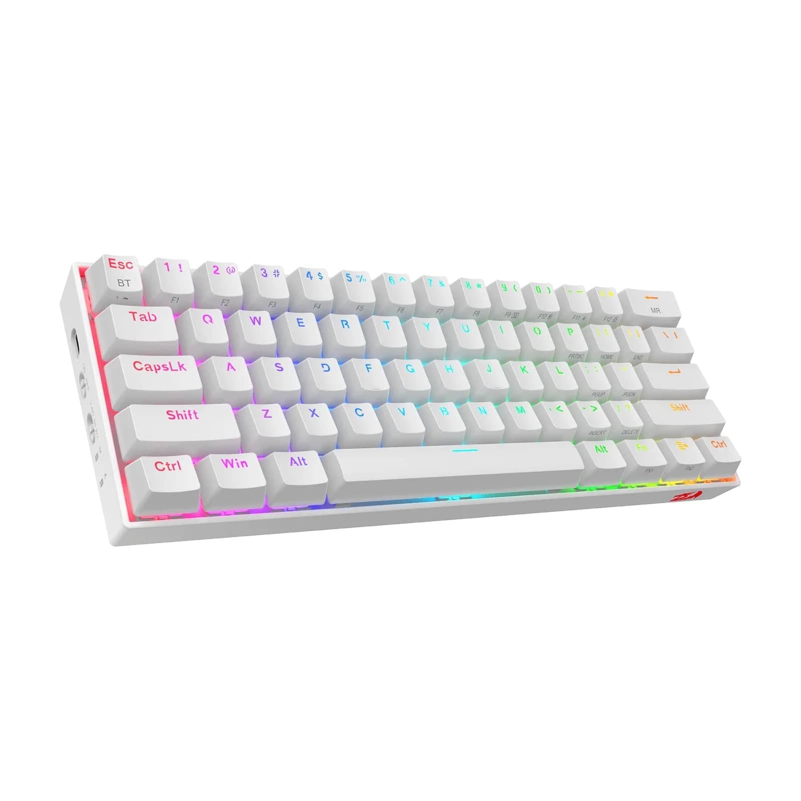 REDRAGON DRACONIC K530RGB PRO BT/ŽIČNA BELA MEHANSKA TIPKOVNICA, RDEČA STIKALA 6950376707857