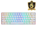 REDRAGON DRACONIC K530RGB PRO BT/ŽIČNA BELA MEHANSKA TIPKOVNICA, RJAVA STIKALA 6950376707864