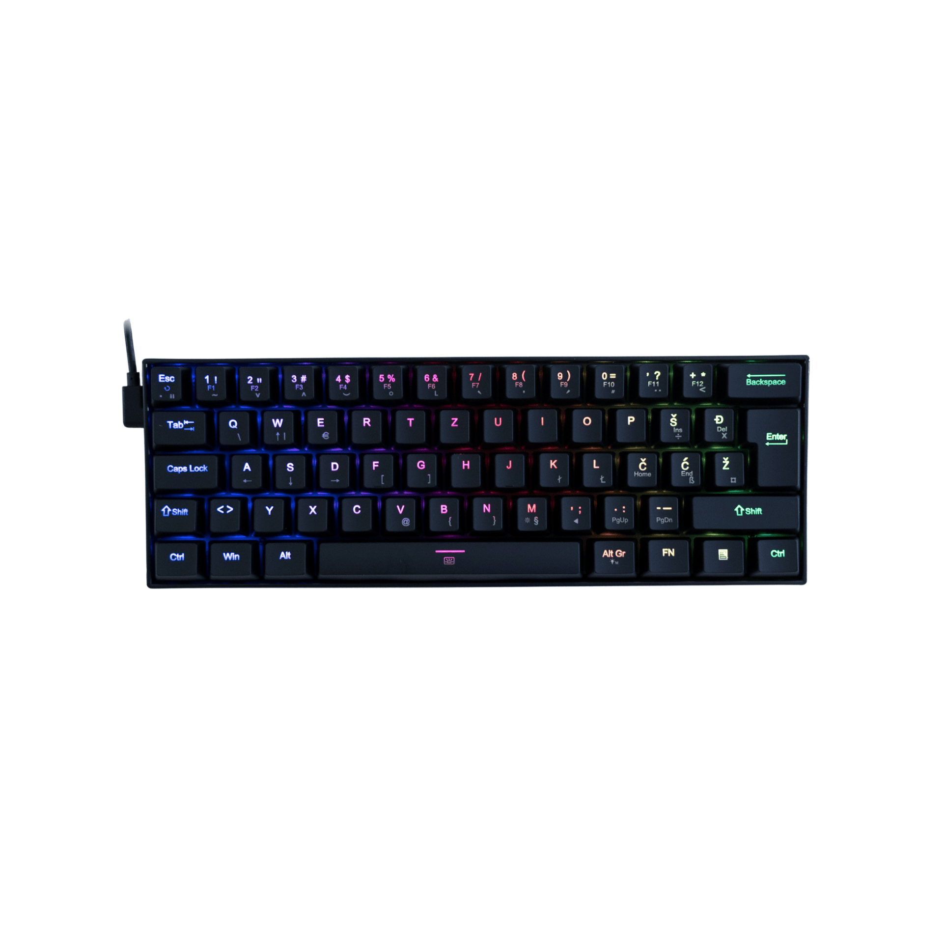 REDRAGON DRAGONBORN K630 RGB MEHANSKA TIPKOVNICA SLO/CRO 6950376730992