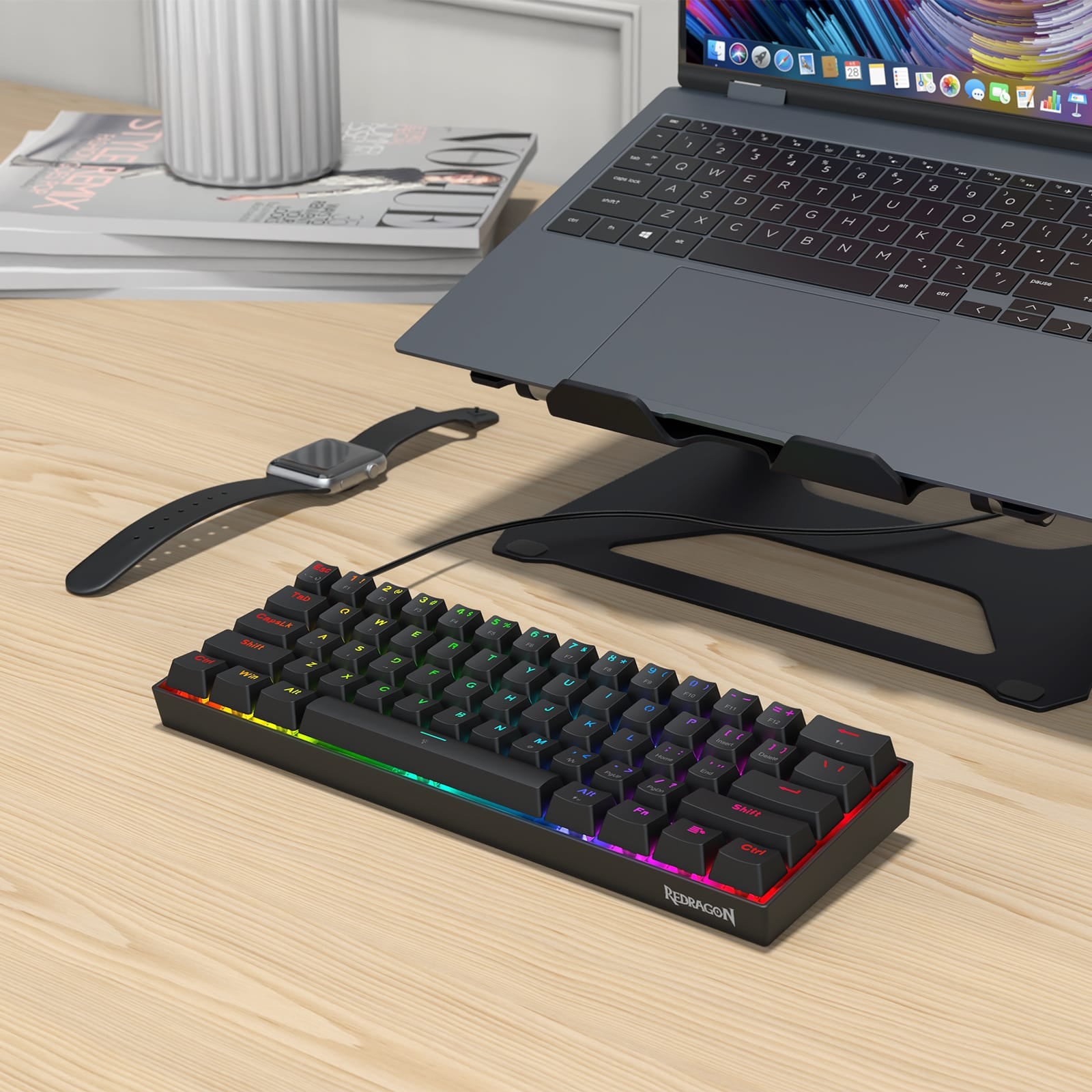 REDRAGON FIZZ MAGNETIC K617RGB-M ŽIČNA TIPKOVNICA 6950376732224