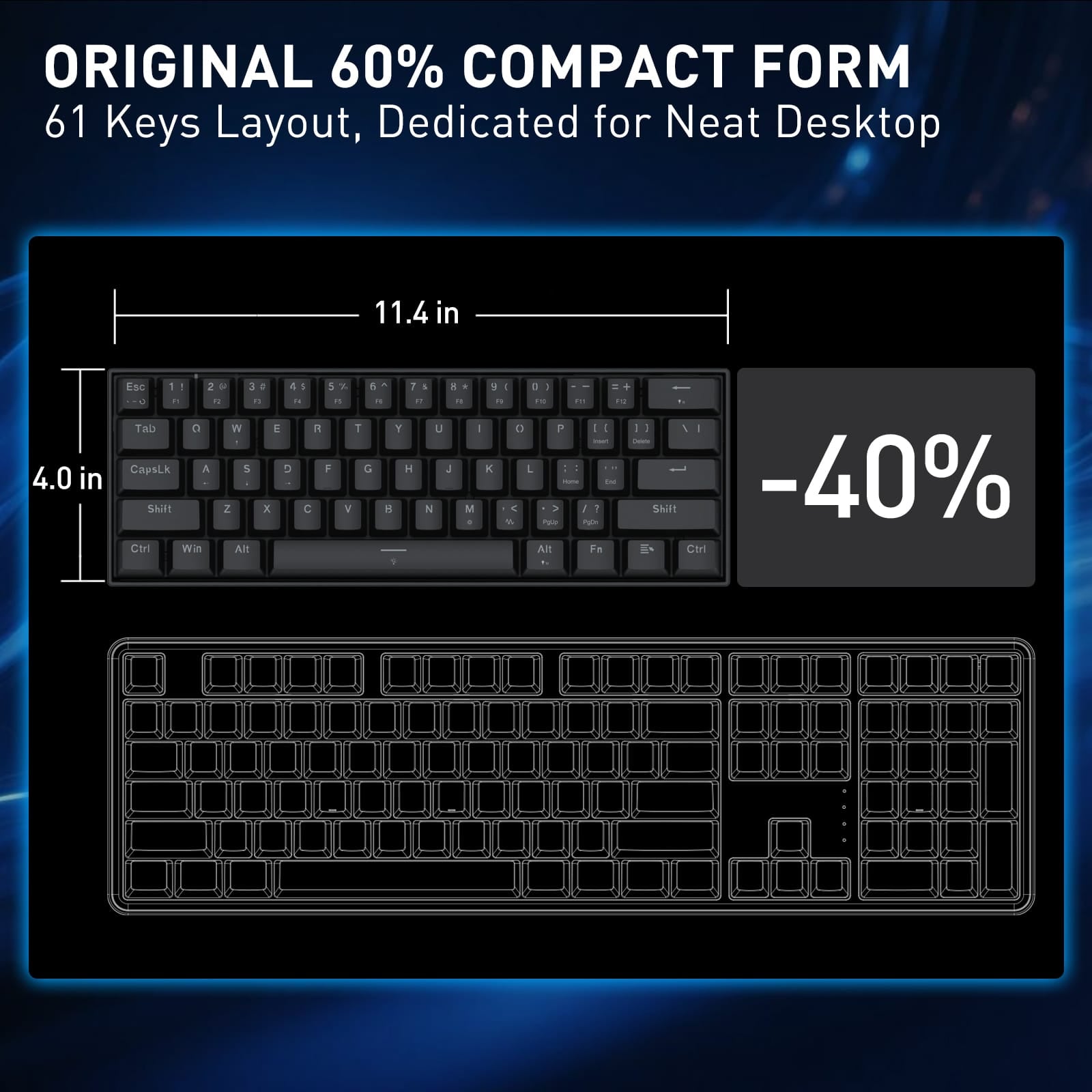 REDRAGON FIZZ MAGNETIC K617RGB-M ŽIČNA TIPKOVNICA 6950376732224