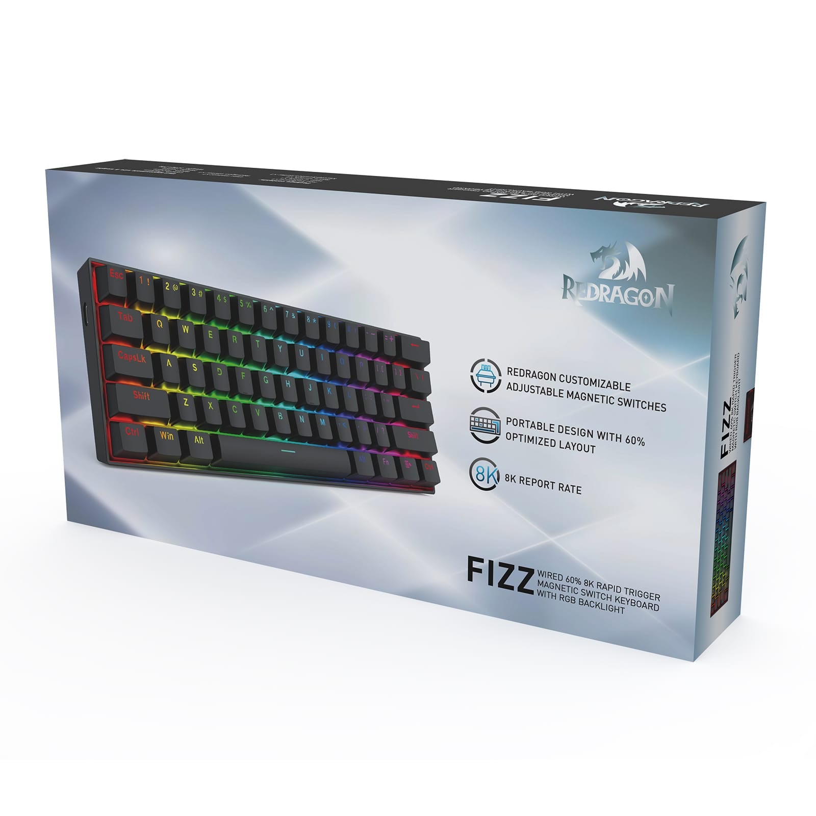 REDRAGON FIZZ MAGNETIC K617RGB-M ŽIČNA TIPKOVNICA 6950376732224