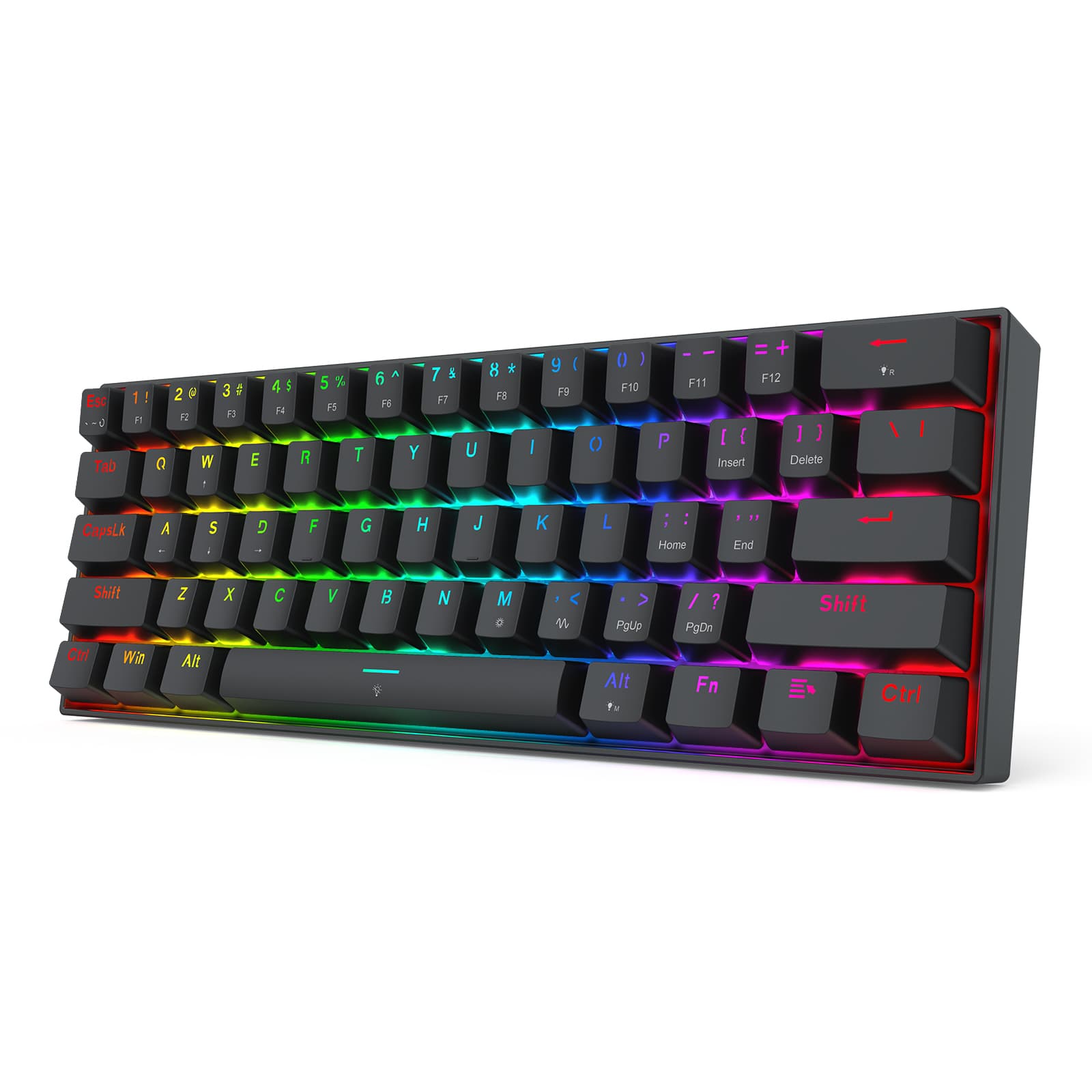 Redragon fizz magnetic k617rgb-m | 60% 61 tipk | hall effect magnetic switch | rapid trigger | 8k polling | rgb | žična gaming tipkovnica 3 Redragon fizz magnetic k617rgb-m žična tipkovnica 6950376732224