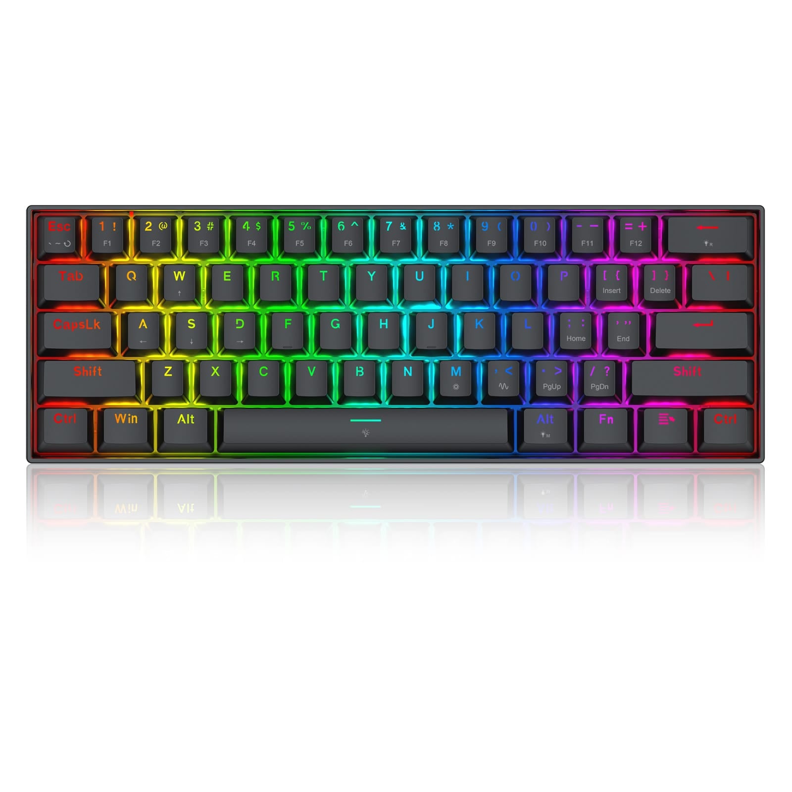 Redragon fizz magnetic k617rgb-m | 60% 61 tipk | hall effect magnetic switch | rapid trigger | 8k polling | rgb | žična gaming tipkovnica 2 Redragon fizz magnetic k617rgb-m žična tipkovnica 6950376732224
