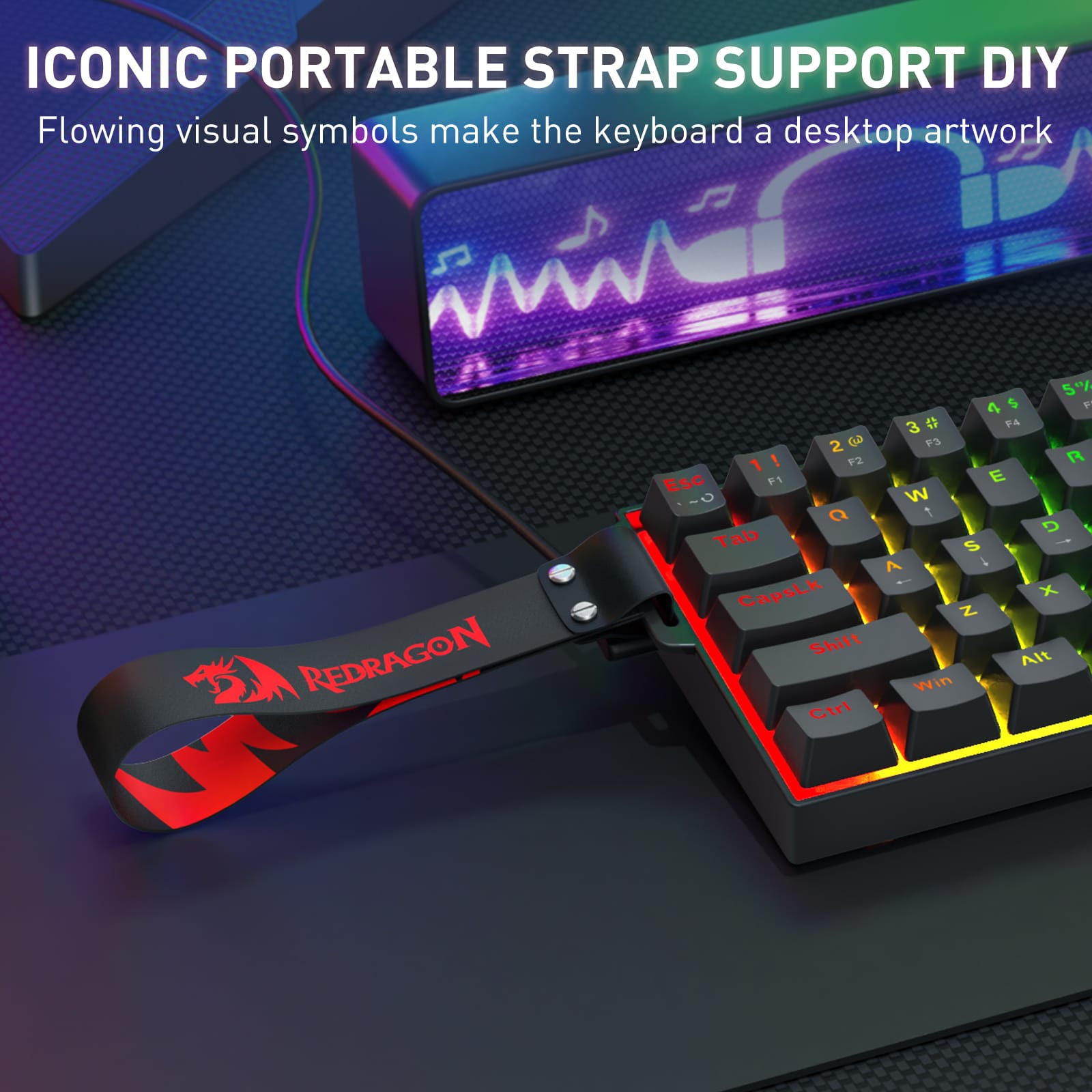 REDRAGON FIZZ MAGNETIC PLUS K617RGB-MP ŽIČNA TIPKOVNICA 6950376734051