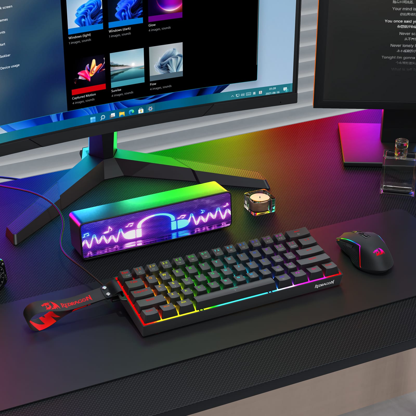 REDRAGON FIZZ MAGNETIC PLUS K617RGB-MP ŽIČNA TIPKOVNICA 6950376734051