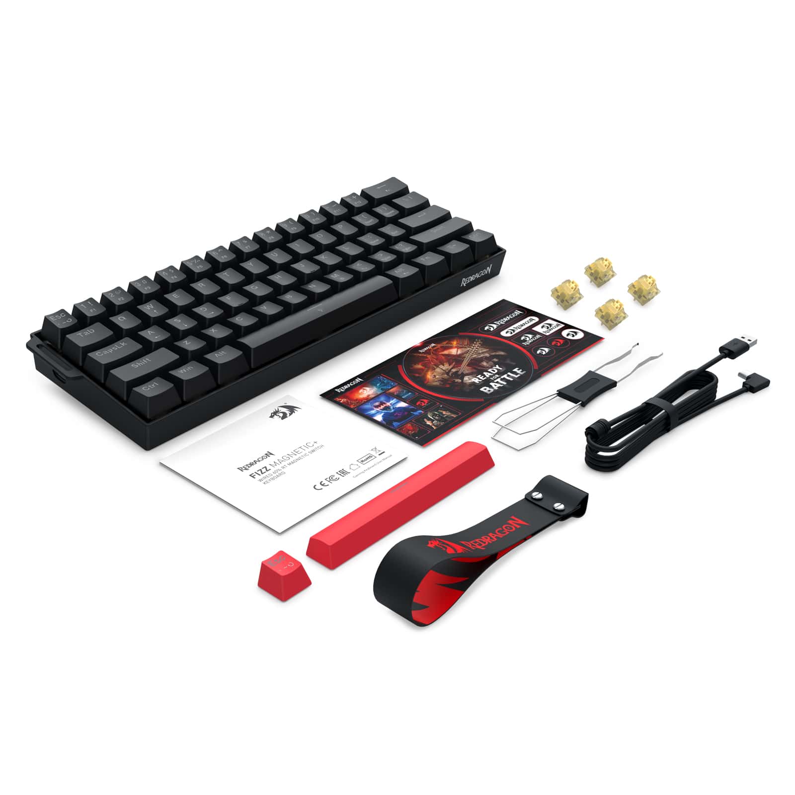 REDRAGON FIZZ MAGNETIC PLUS K617RGB-MP ŽIČNA TIPKOVNICA 6950376734051