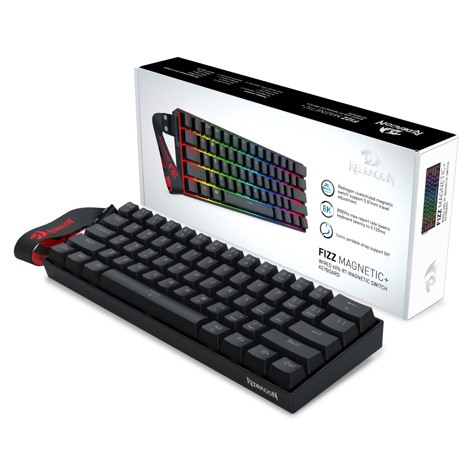 REDRAGON FIZZ MAGNETIC PLUS K617RGB-MP ŽIČNA TIPKOVNICA 6950376734051