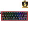 REDRAGON FIZZ RAINBOW K617 MEHANSKA TIPKOVNICA - RDEČA STIKALA 6950376706768