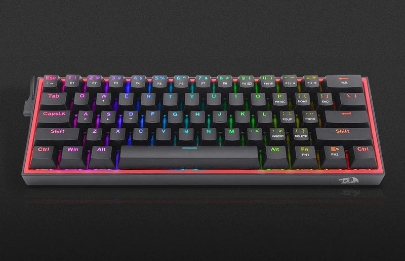 REDRAGON FIZZ RAINBOW K617 MEHANSKA TIPKOVNICA - RDEČA STIKALA 6950376706768